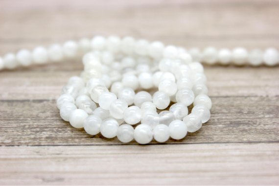 Natural Moonstone , High Quality Aaa Moonstone Smooth Polished Round Sphere Gemstone Beads - Pg02
