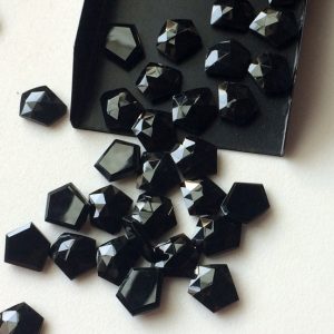 Shop Onyx Cabochons! 14-16mm Black Onyx Rose Cut Cabochon, Black Onyx Fancy Cut Flat Back Cabochons, Black Onyx For Jewelry (5Pcs To 20pcs Options) – GS3142 | Natural genuine stones & crystals in various shapes & sizes. Buy raw cut, tumbled, or polished gemstones for making jewelry or crystal healing energy vibration raising reiki stones. #crystals #gemstones #crystalhealing #crystalsandgemstones #energyhealing #affiliate #ad