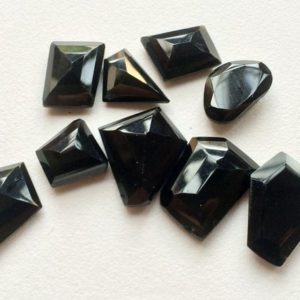 Shop Onyx Stones & Crystals! 13-20mm Black Onyx RoseCut Cabochon, Black Onyx Faceted Fancy Cut Flat Gemstones, Black Onyx Gems, Onyx For Jewelry (5Pcs To 20Pcs Options) | Natural genuine stones & crystals in various shapes & sizes. Buy raw cut, tumbled, or polished gemstones for making jewelry or crystal healing energy vibration raising reiki stones. #crystals #gemstones #crystalhealing #crystalsandgemstones #energyhealing #affiliate #ad