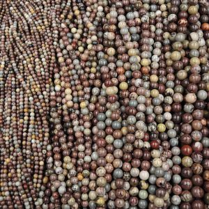 Shop Picture Jasper Beads! Natural Wild Horse Picture Jasper Round Beads 4mm Round 6mm Round 8mm Round 10mm Round Beads Full 15.5" Strand | Natural genuine beads Picture Jasper beads for beading and jewelry making.  #jewelry #beads #beadedjewelry #diyjewelry #jewelrymaking #beadstore #beading #affiliate #ad