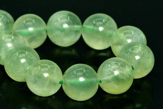 9-10mm Epidote In Prehnite Beads Grade Aa Natural Gemstone Half Strand Round Loose Beads 7" Bulk Lot 1,3,5,10 And 50 (101780h-416)