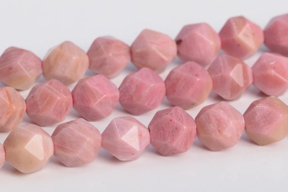 Haitian Flower Rhodonite Beads Star Cut Faceted Grade Aaa Genuine Natural Gemstone Loose Beads 5-6mm 9-10mm Bulk Lot Options