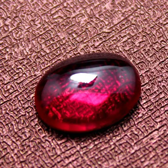 Ruby Oval Cabochon Smooth Polished Surface Egg Shape Blood-red Ruby Cabochon Flat Back Multiple Sizes To Choose C11r