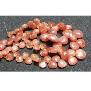 Shop Sunstone Bead Shapes! 9-11mm Sunstone Faceted Heart Shaped Briolettes, Sunstone Faceted Heart Briolettes For Jewelry (10Pcs To 20Pcs Options) – SFH2 | Natural genuine other-shape Sunstone beads for beading and jewelry making.  #jewelry #beads #beadedjewelry #diyjewelry #jewelrymaking #beadstore #beading #affiliate #ad