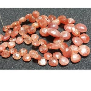 Shop Sunstone Bead Shapes! 13mm-18mm Beads Sunstone Faceted Heart Shaped Briolettes, Sunstone Faceted Heart Briolettes For Jewelry (10Pcs To 20Pcs Options) – SFH | Natural genuine other-shape Sunstone beads for beading and jewelry making.  #jewelry #beads #beadedjewelry #diyjewelry #jewelrymaking #beadstore #beading #affiliate #ad