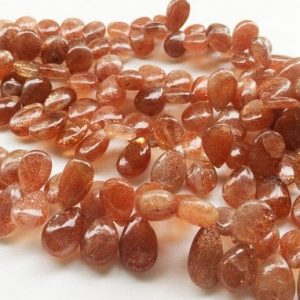 Shop Sunstone Bead Shapes! 9×14-10x16mm Sunstone Plain Pear Briolettes, Sunstone Pear Bead, Sunstone Plain Briolettes For Jewelry (10Pcs To 20Pcs Options) – AGAP1 | Natural genuine other-shape Sunstone beads for beading and jewelry making.  #jewelry #beads #beadedjewelry #diyjewelry #jewelrymaking #beadstore #beading #affiliate #ad