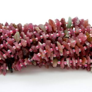 Shop Tourmaline Chip & Nugget Beads! Natural Tourmaline, Pink Tourmaline Nugget Irregular Chips Teeth Natural Gemstone Bead Beads – PGS55 | Natural genuine chip Tourmaline beads for beading and jewelry making.  #jewelry #beads #beadedjewelry #diyjewelry #jewelrymaking #beadstore #beading #affiliate #ad