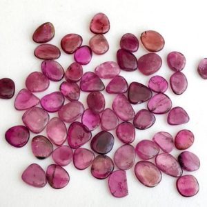 Shop Tourmaline Stones & Crystals! 8-10.5mm Pink Tourmaline Plain Raw Slices, Loose Pink Tourmaline Plain Slices, 5 Pieces Pink Tourmaline For Jewelry – KS3330 | Natural genuine stones & crystals in various shapes & sizes. Buy raw cut, tumbled, or polished gemstones for making jewelry or crystal healing energy vibration raising reiki stones. #crystals #gemstones #crystalhealing #crystalsandgemstones #energyhealing #affiliate #ad