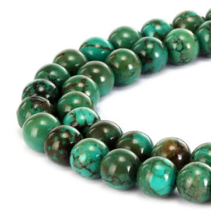 Shop Turquoise Beads! Green Turquoise Smooth Round Beads Size 3mm 6mm 8mm 10mm 12mm 15.5" Strand | Natural genuine beads Turquoise beads for beading and jewelry making.  #jewelry #beads #beadedjewelry #diyjewelry #jewelrymaking #beadstore #beading #affiliate #ad