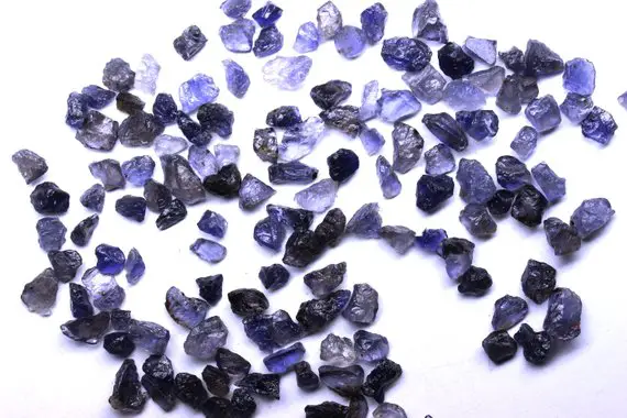 Aaa Quality 50 Pieces Natural Iolite Rough, Loose Gemstone, Blue Iolite Rough, 6x8 Mm, Loose Gemstone, Iolite Raw, Making Jewelry,wholesale