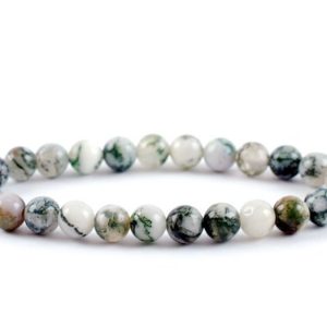 Shop Dendrite Agate Jewelry! 6mm Dendritic Agate Bracelet, Dendrite Bracelets 6 Mm, Agate Bead Bracelet 8mm, Dendrite Beaded, Dendritic Agate Crystals, Green Healing | Natural genuine Agate jewelry. Buy crystal jewelry, handmade handcrafted artisan jewelry for women.  Unique handmade gift ideas. #jewelry #beadedjewelry #beadedjewelry #gift #shopping #handmadejewelry #fashion #style #product #jewelry #affiliate #ad