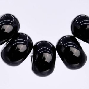 Shop Black Agate Beads! Genuine Natural Agate Gemstone Beads 6x4MM Black Rondelle AAA Quality Loose Beads (103226) | Natural genuine beads Agate beads for beading and jewelry making.  #jewelry #beads #beadedjewelry #diyjewelry #jewelrymaking #beadstore #beading #affiliate #ad