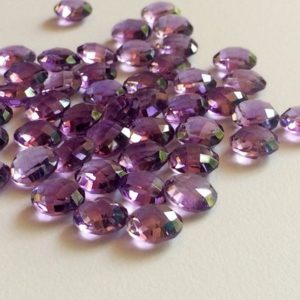 Shop Amethyst Cabochons! 9mm  Natural Round Check board Amethyst, Calibrated Amethyst Both Side Faceted, Loose African Amethyst For Jewelry (5Pcs To 10Pcs Options) | Natural genuine stones & crystals in various shapes & sizes. Buy raw cut, tumbled, or polished gemstones for making jewelry or crystal healing energy vibration raising reiki stones. #crystals #gemstones #crystalhealing #crystalsandgemstones #energyhealing #affiliate #ad