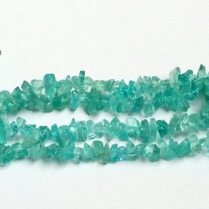 Shop Apatite Chip & Nugget Beads! 4.5mm Blue Apatite Chips, Apatite Gemstone, Apatite Raw Beads, Wholesale Rough Blue Apatite, 32 Inch Strand (1Strand To 5strands Options) | Natural genuine chip Apatite beads for beading and jewelry making.  #jewelry #beads #beadedjewelry #diyjewelry #jewelrymaking #beadstore #beading #affiliate #ad