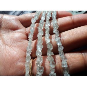 Shop Aquamarine Beads! 4mm To 5mm Each Aquamarine Rough Nuggets , Aquamarine Raw Nuggets, 8 Inch Strand, 35 To 38 Pieces Approx (1Strand To 5Strands Options) | Natural genuine beads Aquamarine beads for beading and jewelry making.  #jewelry #beads #beadedjewelry #diyjewelry #jewelrymaking #beadstore #beading #affiliate #ad