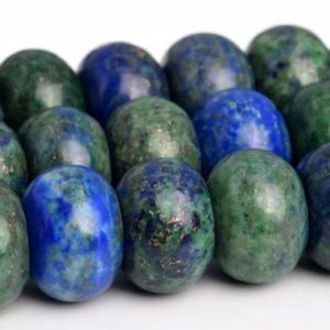 Shop Azurite Beads! 14x10MM Azurite Beads Grade AAA Gemstone Rondelle Loose Beads 15.5" / 7.5" Bulk Lot Options (103169) | Natural genuine beads Azurite beads for beading and jewelry making.  #jewelry #beads #beadedjewelry #diyjewelry #jewelrymaking #beadstore #beading #affiliate #ad