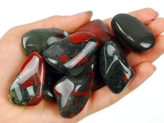 One Xxl Bloodstone Tumbled Stone, Bloodstone Tumbled Stones, Huge Bloodstone Tumbled Stones, Large Bloodstone Tumbled Stone, Zodiac Sign