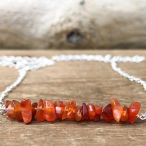 Shop Carnelian Necklaces! Raw Carnelian Bar Necklace – Raw Stone Necklace – Carnelian Necklace in Silver, Gold or Rose Gold – Carnelian Jewelry – Chakra Necklace | Natural genuine Carnelian necklaces. Buy crystal jewelry, handmade handcrafted artisan jewelry for women.  Unique handmade gift ideas. #jewelry #beadednecklaces #beadedjewelry #gift #shopping #handmadejewelry #fashion #style #product #necklaces #affiliate #ad