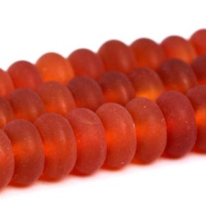 Shop Carnelian Beads! Matte Red Carnelian Beads Grade AAA Genuine Natural Gemstone Rondelle Loose Beads 6MM 8MM Bulk Lot Options | Natural genuine beads Carnelian beads for beading and jewelry making.  #jewelry #beads #beadedjewelry #diyjewelry #jewelrymaking #beadstore #beading #affiliate #ad