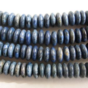 Shop Sodalite Rondelle Beads! Center Drilled Natural Sodalite Rondelle/Coin/Disc Beads – 16 Inch Strand | Natural genuine rondelle Sodalite beads for beading and jewelry making.  #jewelry #beads #beadedjewelry #diyjewelry #jewelrymaking #beadstore #beading #affiliate #ad