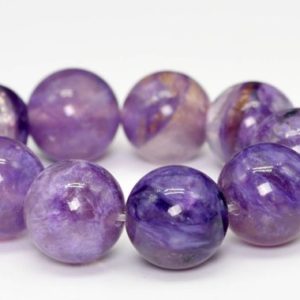 Shop Charoite Beads! 12-13MM Semi Transparent Charoite Beads Russia AA Genuine Natural Half Strand Round Loose Beads 7" BULK LOT 1,3,5,10 and 50 (101433h-373) | Natural genuine beads Charoite beads for beading and jewelry making.  #jewelry #beads #beadedjewelry #diyjewelry #jewelrymaking #beadstore #beading #affiliate #ad
