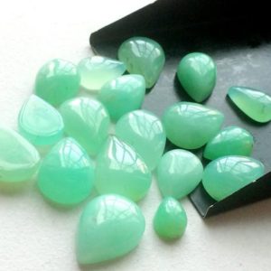 Shop Chrysoprase Stones & Crystals! 7x10mm – 13x18mm Chrysoprase Plain Pear Flat Back Cabochons, Sea Green Chrysoprase Cabochons For Jewelry (5Pcs To 10Pcs Options) – RAMP1132 | Natural genuine stones & crystals in various shapes & sizes. Buy raw cut, tumbled, or polished gemstones for making jewelry or crystal healing energy vibration raising reiki stones. #crystals #gemstones #crystalhealing #crystalsandgemstones #energyhealing #affiliate #ad