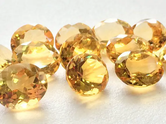 8x10mm Each Citrine Oval Cut Stone, 6 Pieces Citrine Faceted Calibrated Cut Stone, Beautiful Orange Citrine Cabochon For Jewelry - Nng34