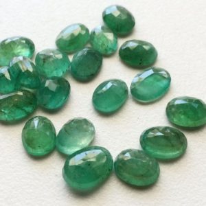8x6mm To 9x7mm Emerald Oval, Emerald, Oval Cut Stone, Emerald Faceted Stone, 3 Pieces in 5 Carats Emerald Cabochons, Original Emerald | Natural genuine stones & crystals in various shapes & sizes. Buy raw cut, tumbled, or polished gemstones for making jewelry or crystal healing energy vibration raising reiki stones. #crystals #gemstones #crystalhealing #crystalsandgemstones #energyhealing #affiliate #ad