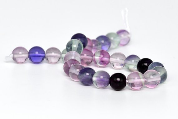 Mutilcolor Fluorite Beads Genuine Natural Grade Aaa Gemstone Round Loose Beads 4mm 6mm 8mm 10mm 12mm Bulk Lot Options