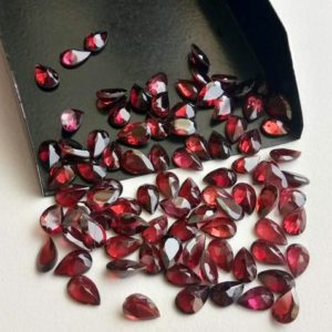 Shop Garnet Shapes! 3.5x5mm – 5×6.5mm Approx. Garnet Pear Cut Stone, Natural Faceted Garnet Stones, Loose Garnet For Jewelry (10Cts To20Cts Options)- ADG134 | Natural genuine stones & crystals in various shapes & sizes. Buy raw cut, tumbled, or polished gemstones for making jewelry or crystal healing energy vibration raising reiki stones. #crystals #gemstones #crystalhealing #crystalsandgemstones #energyhealing #affiliate #ad