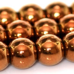 Shop Hematite Round Beads! Red Bronze Hematite Beads Grade AAA Natural Gemstone Round Loose Beads 3MM 4MM 6MM 8MM 12MM Bulk Lot Options | Natural genuine round Hematite beads for beading and jewelry making.  #jewelry #beads #beadedjewelry #diyjewelry #jewelrymaking #beadstore #beading #affiliate #ad