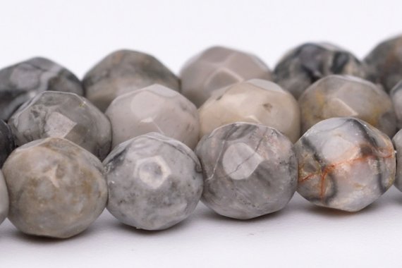 4mm Gray Crazy Lace Jasper Beads Grade Aaa Genuine Natural Gemstone Faceted Round Loose Beads 15" / 7.5" Bulk Lot Options (100825)