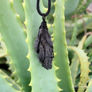 Shop Kyanite Jewelry! Black Kyanite pendant, unisex amulet necklace, calming gemstone, men jewelry, Base chakra stone, yoga gift for him | Natural genuine Kyanite jewelry. Buy crystal jewelry, handmade handcrafted artisan jewelry for women.  Unique handmade gift ideas. #jewelry #beadedjewelry #beadedjewelry #gift #shopping #handmadejewelry #fashion #style #product #jewelry #affiliate #ad