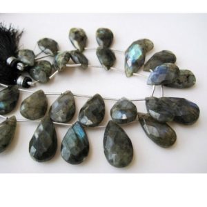 Shop Briolette Beads! 15x20mm To 13x25mm Labradorite Faceted Pear Beads, Labradorite Faceted Briolettes, Labradorite Pear For Jewelry (6Pcs To 12Pcs Options) | Natural genuine other-shape Gemstone beads for beading and jewelry making.  #jewelry #beads #beadedjewelry #diyjewelry #jewelrymaking #beadstore #beading #affiliate #ad