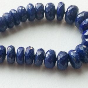 Shop Lapis Lazuli Faceted Beads! 7-10mm Blue Lapis Lazuli Faceted Tyre Beads, Lapis Rondelle Wheel Beads, 20 Pcs Lapis Lazuli For Jewelry, Lapis Lazuli For Necklace – NNA414 | Natural genuine faceted Lapis Lazuli beads for beading and jewelry making.  #jewelry #beads #beadedjewelry #diyjewelry #jewelrymaking #beadstore #beading #affiliate #ad