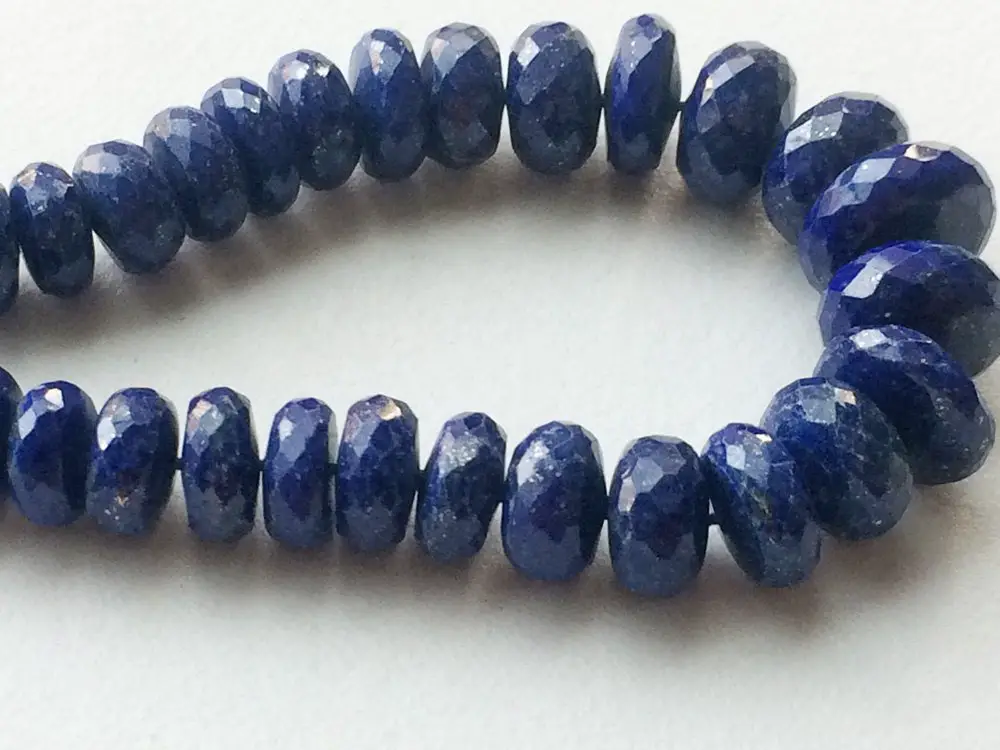7-10mm Blue Lapis Lazuli Faceted Tyre Beads, Lapis Rondelle Wheel Beads, 20 Pcs Lapis Lazuli For Jewelry, Lapis Lazuli For Necklace - Nna414