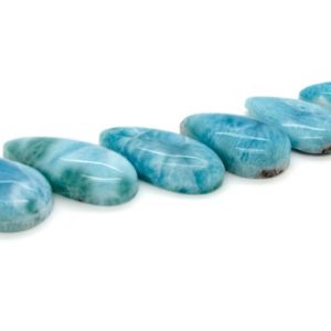 Natural Dominican Larimar Rock Gemstone Teardrop Drop Beads for Pendant Grade AAA | Natural genuine other-shape Gemstone beads for beading and jewelry making.  #jewelry #beads #beadedjewelry #diyjewelry #jewelrymaking #beadstore #beading #affiliate #ad