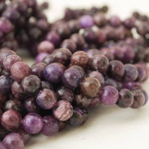 Shop Lepidolite Round Beads! High Quality Lepidolite (purple) (colour enhanced) Semi-precious Gemstone Round Beads – 4mm, 6mm, 8mm, 10mm sizes – Approx 15.5" strand | Natural genuine round Lepidolite beads for beading and jewelry making.  #jewelry #beads #beadedjewelry #diyjewelry #jewelrymaking #beadstore #beading #affiliate #ad