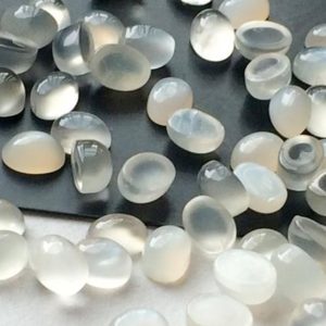 Shop Moonstone Cabochons! 4x6mm Grey Moonstone Oval Plain Flat Back Cabochon, Loose Oval Plain Calibrated Moonstone For Jewelry (5Pcs To 25Pcs Options) | Natural genuine stones & crystals in various shapes & sizes. Buy raw cut, tumbled, or polished gemstones for making jewelry or crystal healing energy vibration raising reiki stones. #crystals #gemstones #crystalhealing #crystalsandgemstones #energyhealing #affiliate #ad
