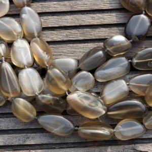 Shiny polished Silver Moonstone pebble beads  (ETB00108) | Natural genuine beads Gemstone beads for beading and jewelry making.  #jewelry #beads #beadedjewelry #diyjewelry #jewelrymaking #beadstore #beading #affiliate #ad