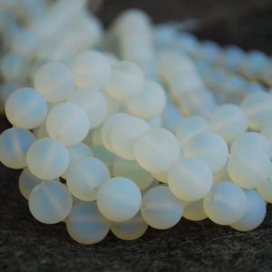 Shop Moonstone Round Beads! High Quality Opalite Moonstone Frosted / – MATTE – Round Beads – 4mm, 6mm, 8mm, 10mm sizes – 15.5" strand | Natural genuine round Moonstone beads for beading and jewelry making.  #jewelry #beads #beadedjewelry #diyjewelry #jewelrymaking #beadstore #beading #affiliate #ad