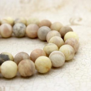 Moonstone, Matte Orange Moonstone Round Loose Gemstone Beads (6mm 8mm 10mm) – PG130 | Natural genuine beads Gemstone beads for beading and jewelry making.  #jewelry #beads #beadedjewelry #diyjewelry #jewelrymaking #beadstore #beading #affiliate #ad