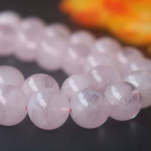 Shop Morganite Round Beads! Natural AAA Genuine Pink Morganite Beads,6mm 8mm 10mm 12mm Pink Morganite Beads,Pink Morganite beads supply.15" strand | Natural genuine round Morganite beads for beading and jewelry making.  #jewelry #beads #beadedjewelry #diyjewelry #jewelrymaking #beadstore #beading #affiliate #ad