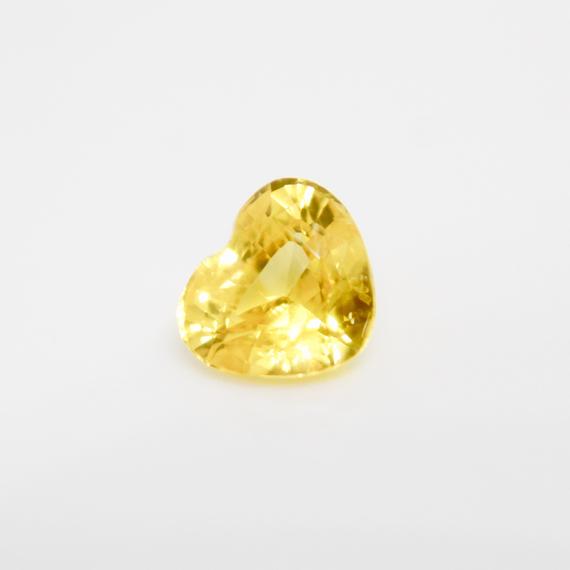 Natural Vivid Yellow Sapphire | Heart Cut | 7.00x6.00 Mm | 1.50 Carat | Yellow Sapphire Ring | Loose Yellow Sapphire | Natural Yellow Stone