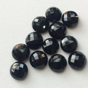 Shop Onyx Cabochons! 10mm Black Onyx Rose Cut Round Cabochon, Black Onyx Faceted Flat Back Gemstones, Black Onyx Round Gems For Jewelry (5Pcs To 20Pcs Options) | Natural genuine stones & crystals in various shapes & sizes. Buy raw cut, tumbled, or polished gemstones for making jewelry or crystal healing energy vibration raising reiki stones. #crystals #gemstones #crystalhealing #crystalsandgemstones #energyhealing #affiliate #ad