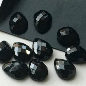 Shop Onyx Cabochons! 8x12mm Black Onyx Rose Cut Pear Cabochon, Black Onyx Flat Back Gems, Black Onyx Pear Gemstones For Jewelry (5Pcs To 20pcs Options) | Natural genuine stones & crystals in various shapes & sizes. Buy raw cut, tumbled, or polished gemstones for making jewelry or crystal healing energy vibration raising reiki stones. #crystals #gemstones #crystalhealing #crystalsandgemstones #energyhealing #affiliate #ad