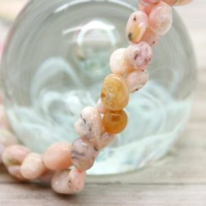 Shop Opal Chip & Nugget Beads! Pink Opal Beads, Natural Pink Opal Gemstone Polished Nugget Chips Gemstone Beads Bead PG228 | Natural genuine chip Opal beads for beading and jewelry making.  #jewelry #beads #beadedjewelry #diyjewelry #jewelrymaking #beadstore #beading #affiliate #ad