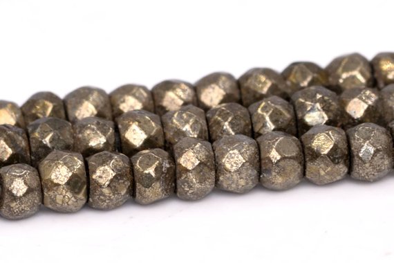 3x2mm Copper Pyrite Beads Grade Aaa Natural Gemstone Full Strand Faceted Rondelle Loose Beads 15" Bulk Lot 1,3,5,10 And 50 (102318-500)