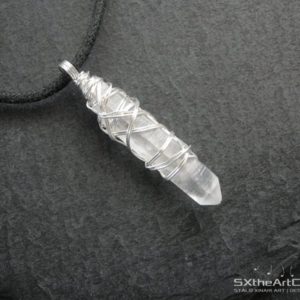 Quartz point pendant, chakra healing unisex amulet, Transformer crystal, yoga necklace, reiki men jewelry, gift for him, for her | Natural genuine Gemstone pendants. Buy crystal jewelry, handmade handcrafted artisan jewelry for women.  Unique handmade gift ideas. #jewelry #beadedpendants #beadedjewelry #gift #shopping #handmadejewelry #fashion #style #product #pendants #affiliate #ad