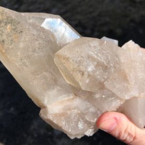 Shop Raw & Rough Quartz Stones! Beautiful Large Lodolite Quartz Cluster #1 | Natural genuine stones & crystals in various shapes & sizes. Buy raw cut, tumbled, or polished gemstones for making jewelry or crystal healing energy vibration raising reiki stones. #crystals #gemstones #crystalhealing #crystalsandgemstones #energyhealing #affiliate #ad